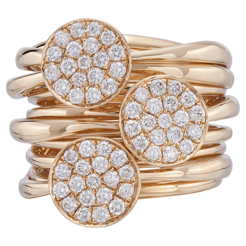 14k Yellow Gold and Diamond Ring