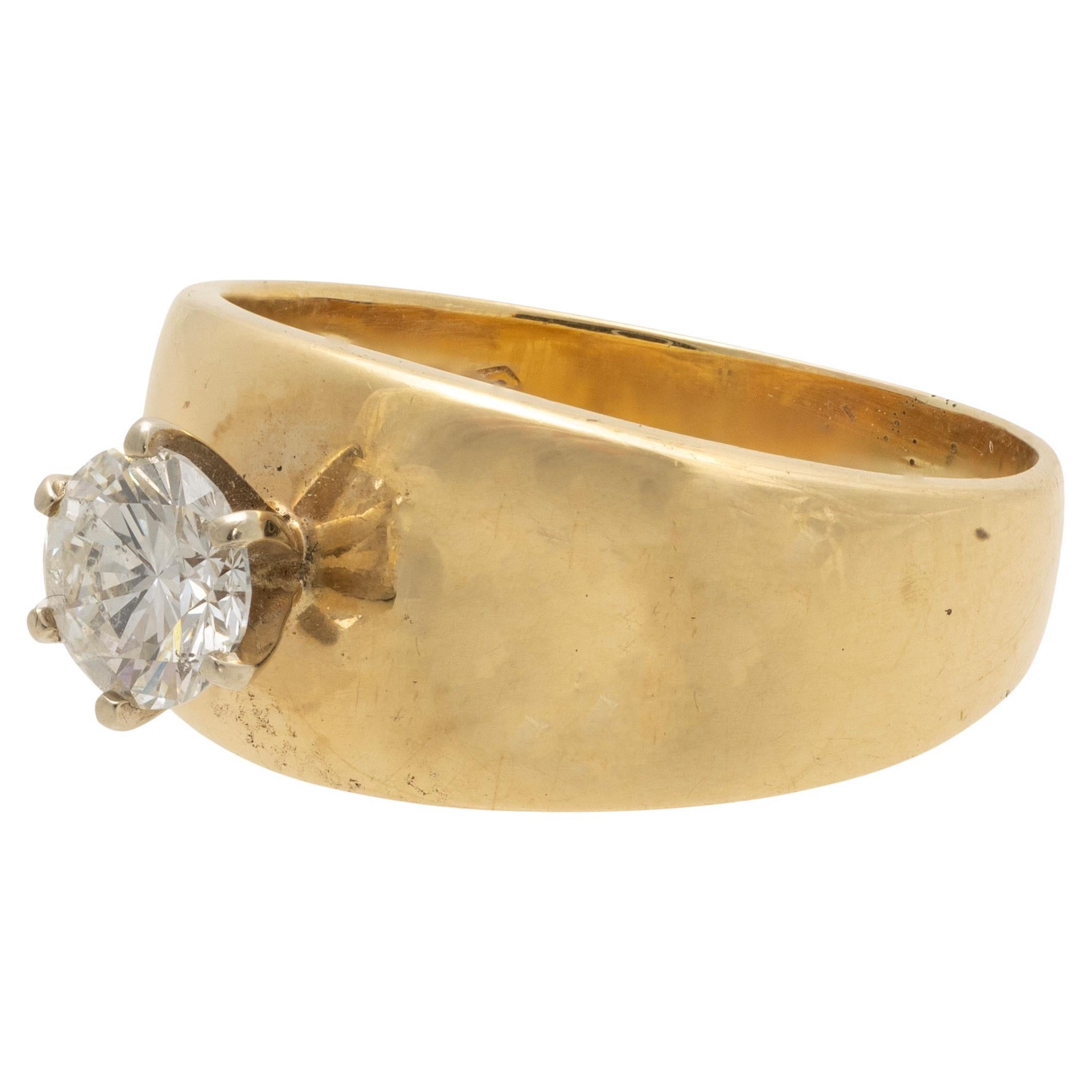 Verlobungsring aus 14K Gelbgold und Diamant