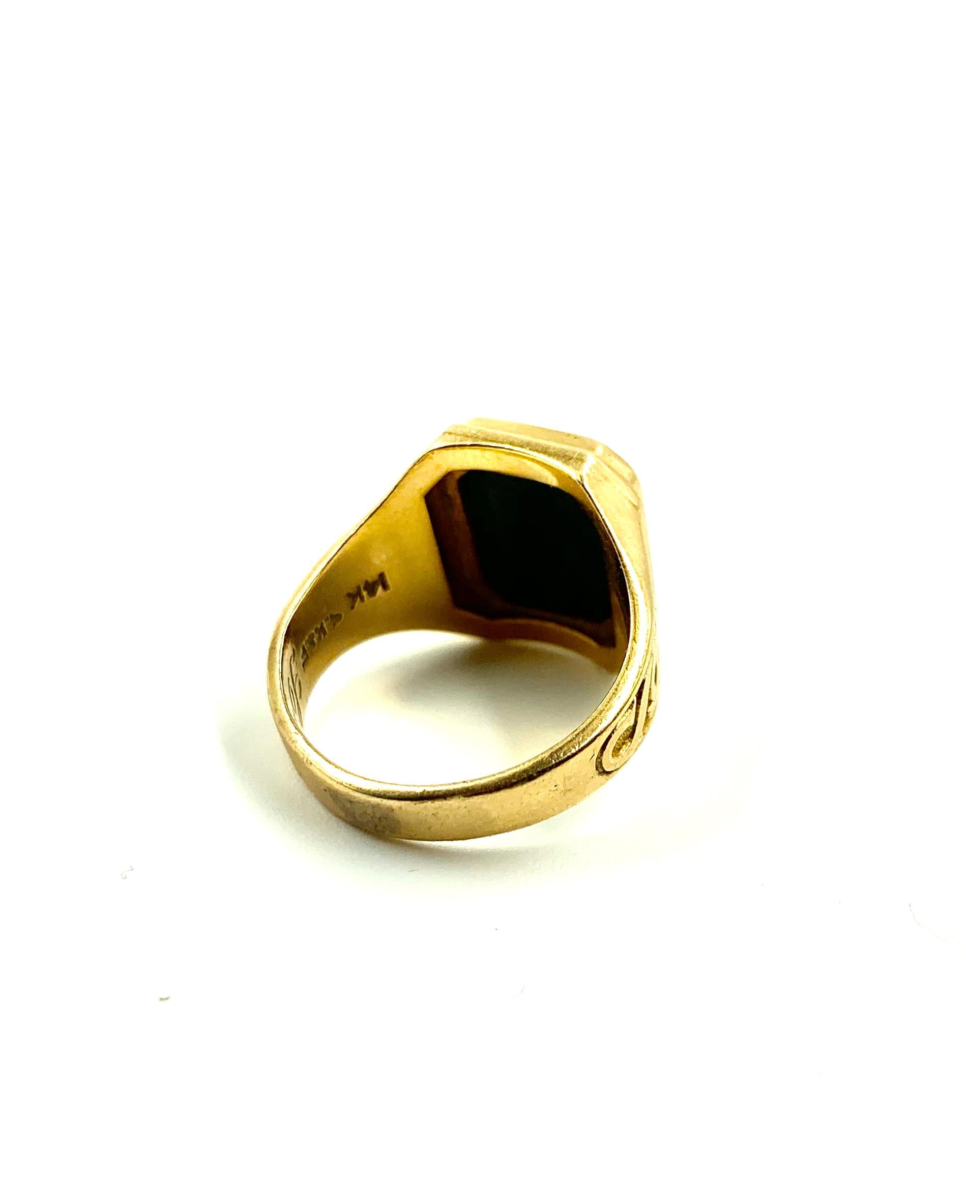 onyx intaglio ring