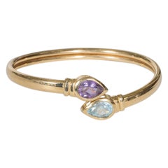 14K Yellow Gold and Semi-Precious Stone Bracelet