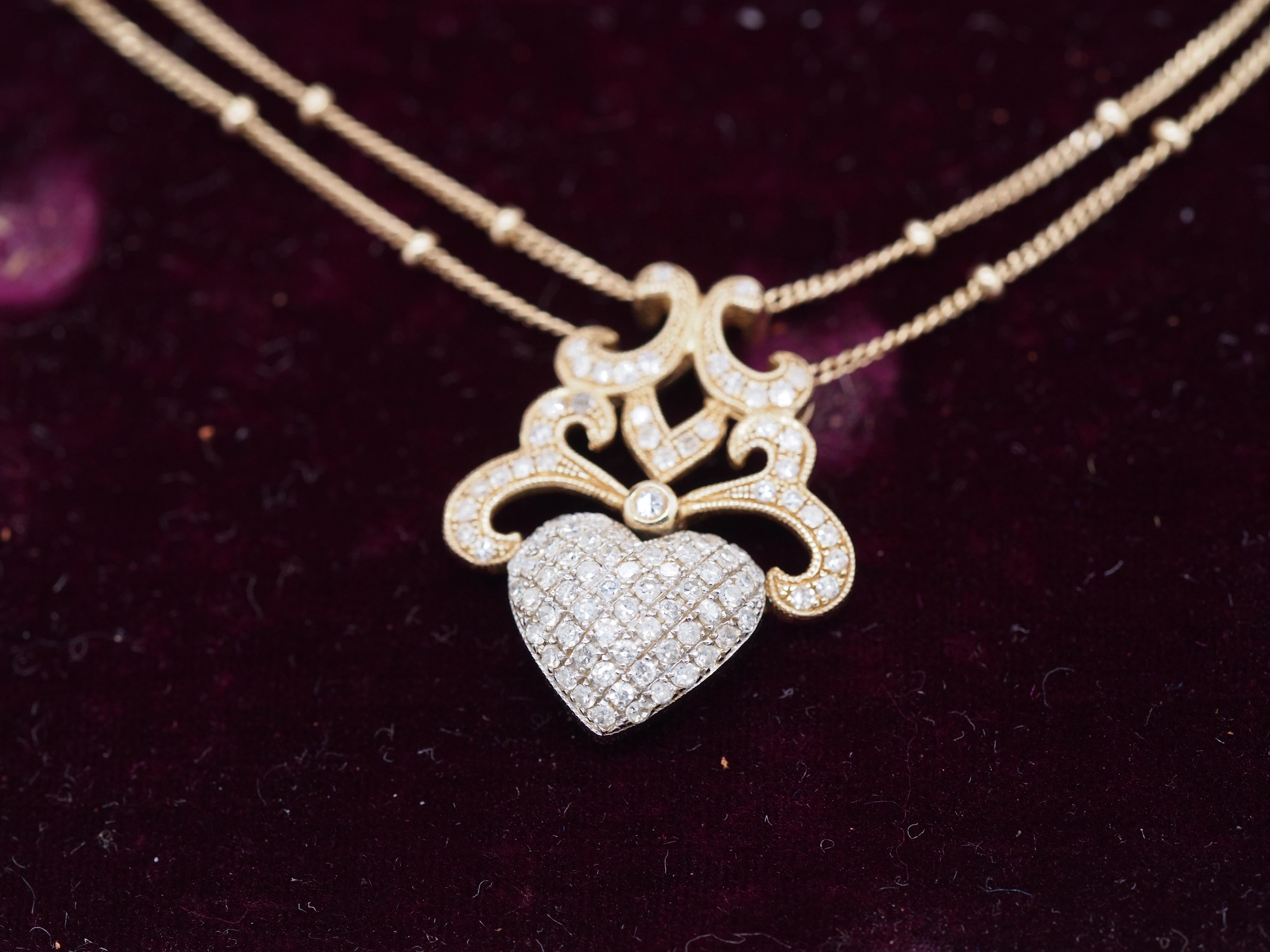 2000s heart necklace