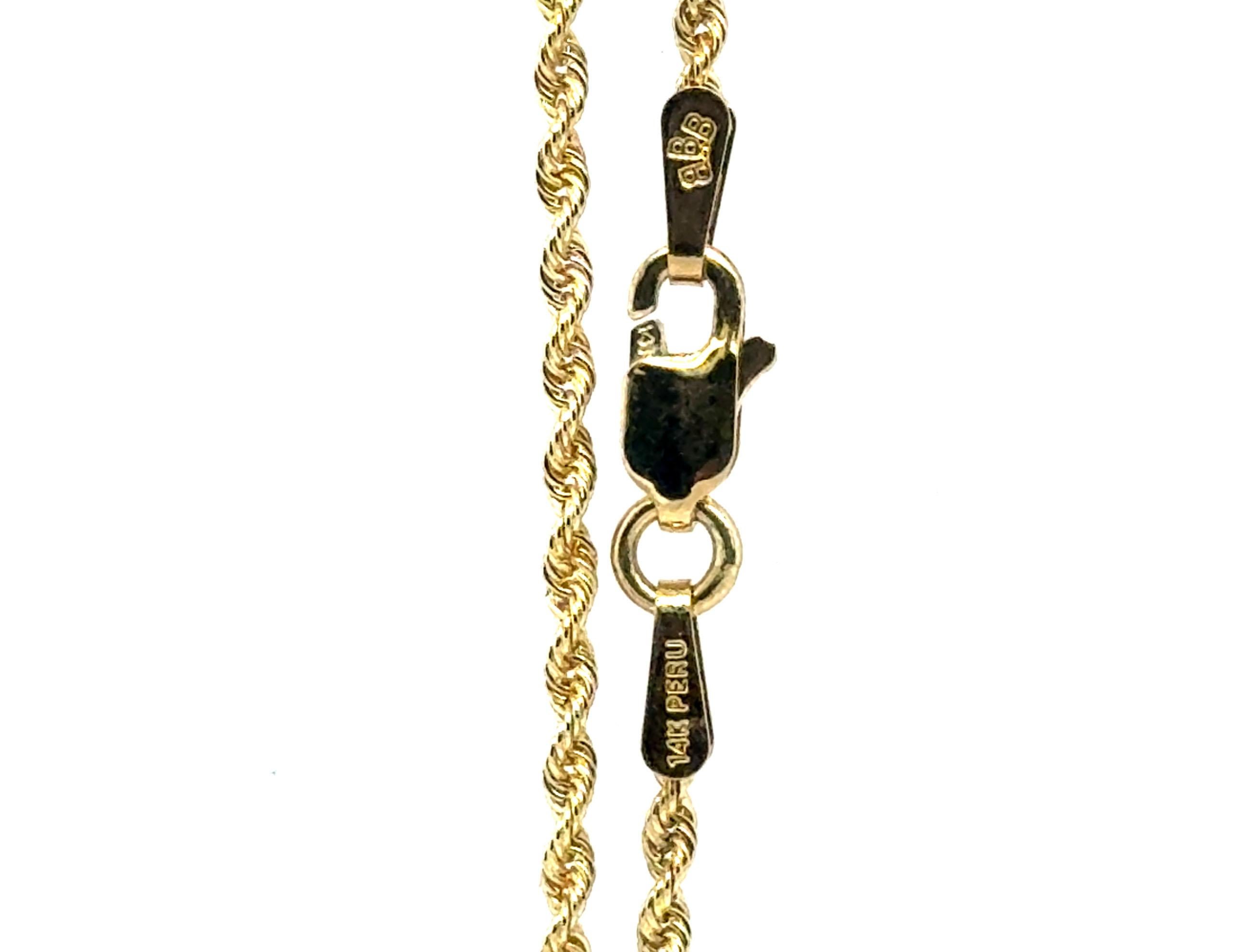 14K Yellow Gold Ankle Bracelet Chain 10 Inches BRAND NEW Unisexe en vente