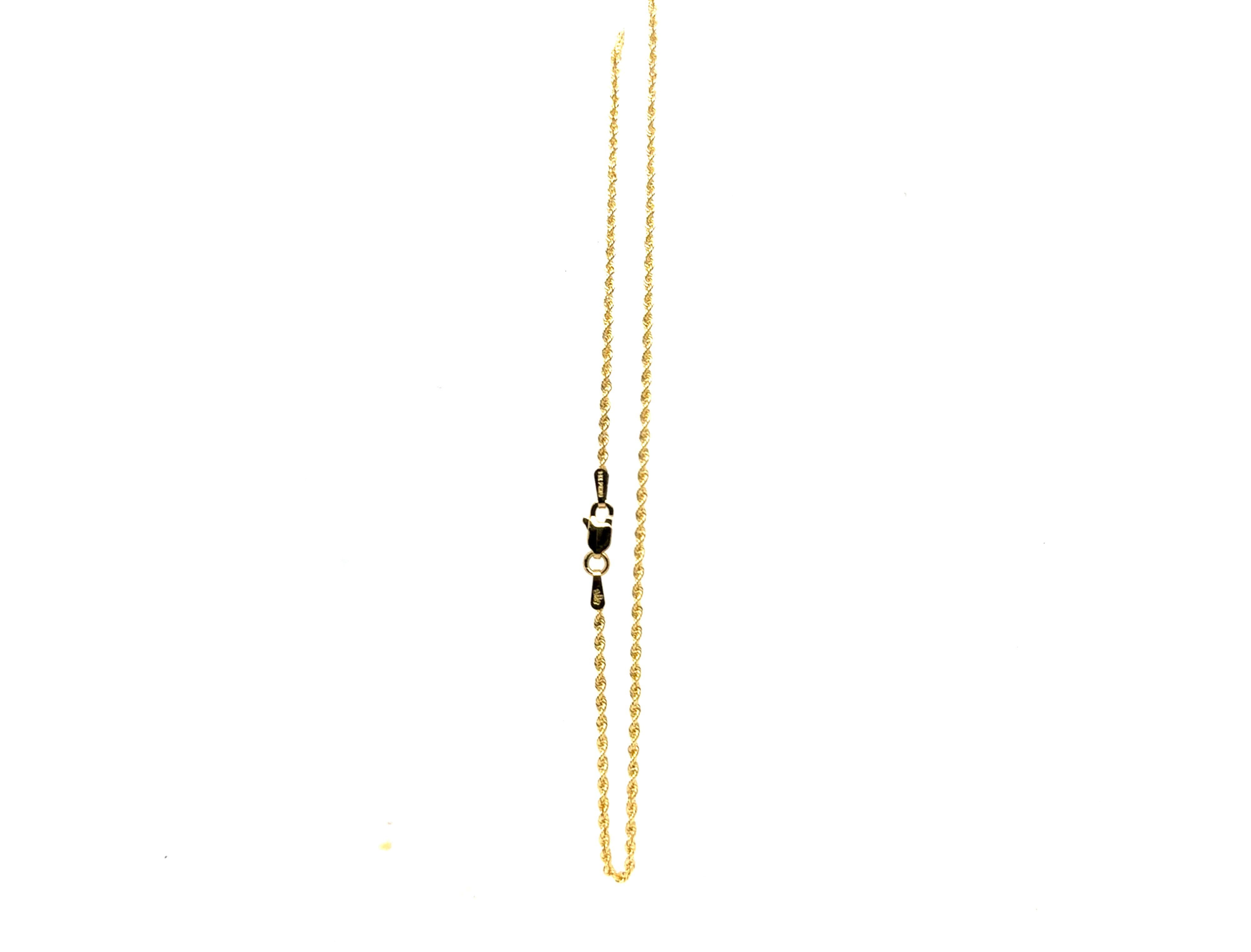 14K Yellow Gold Ankle Bracelet Chain 10 Inches BRAND NEW en vente 1