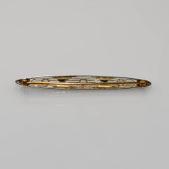 14K Yellow Gold Antique Rose Cut Diamond Pin 0.33ct