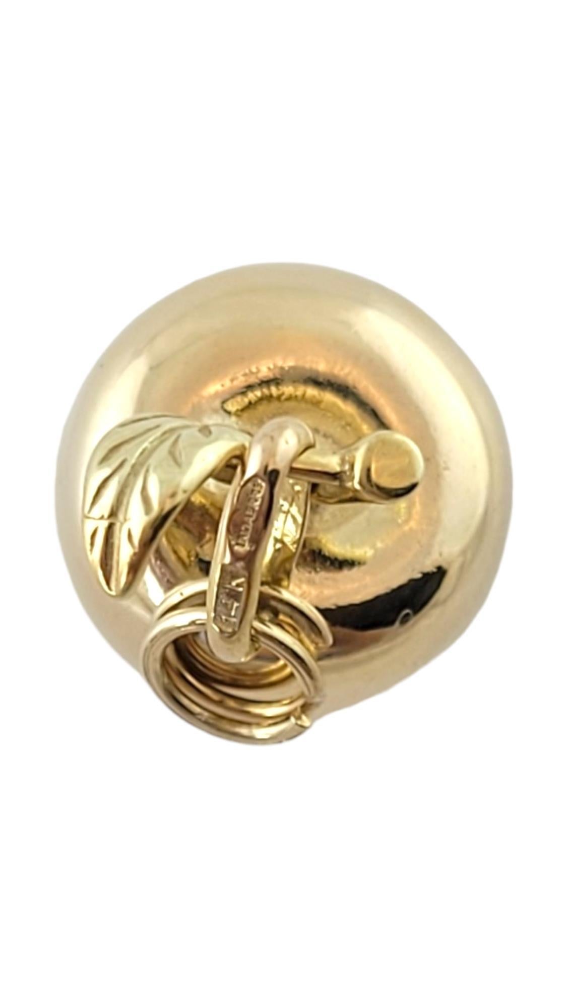 14K Gelbgold Apfelanhänger #17430 1