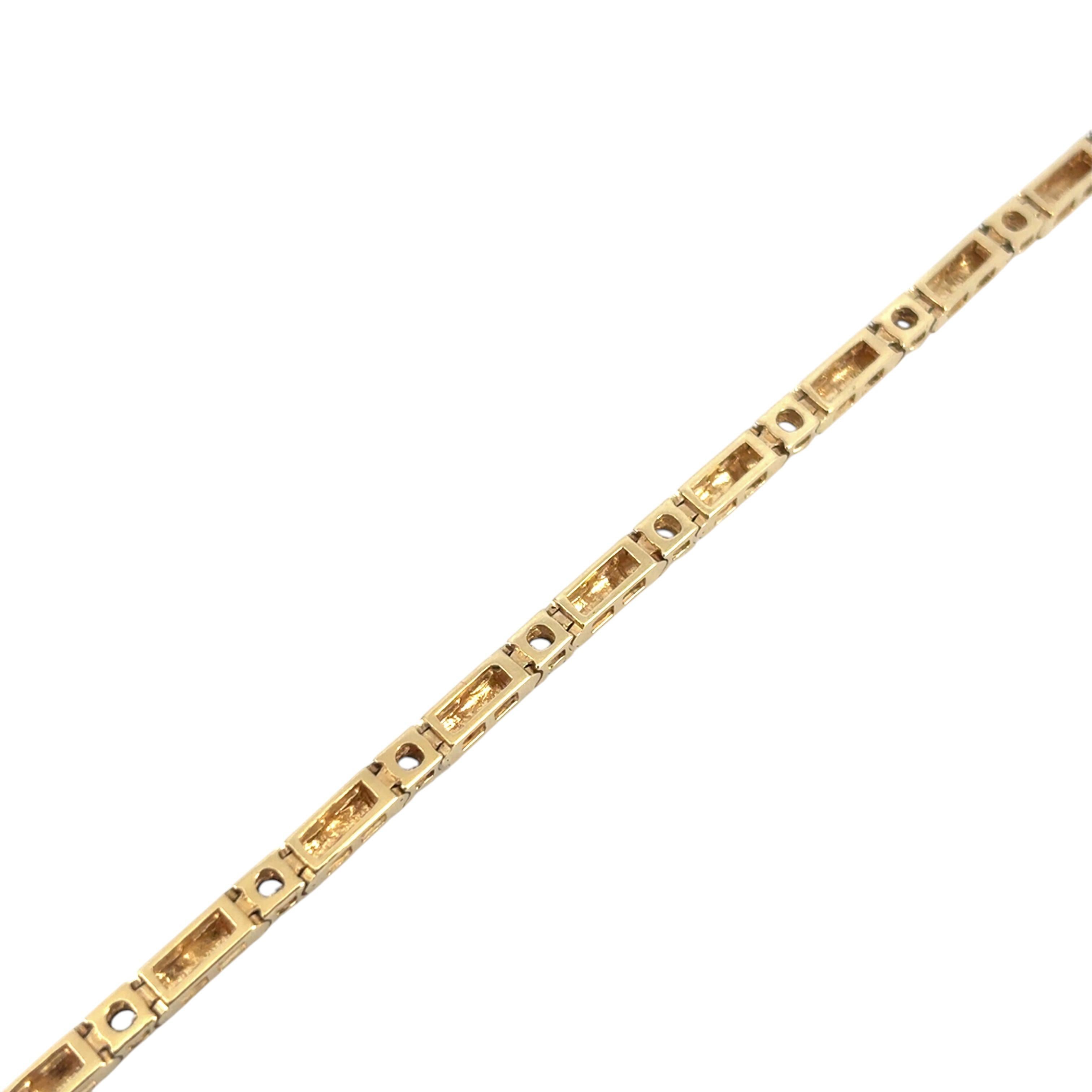 De las mujeres Pulsera de oro amarillo de 14k de aproximadamente 1,7ctw de diamantes naturales en venta