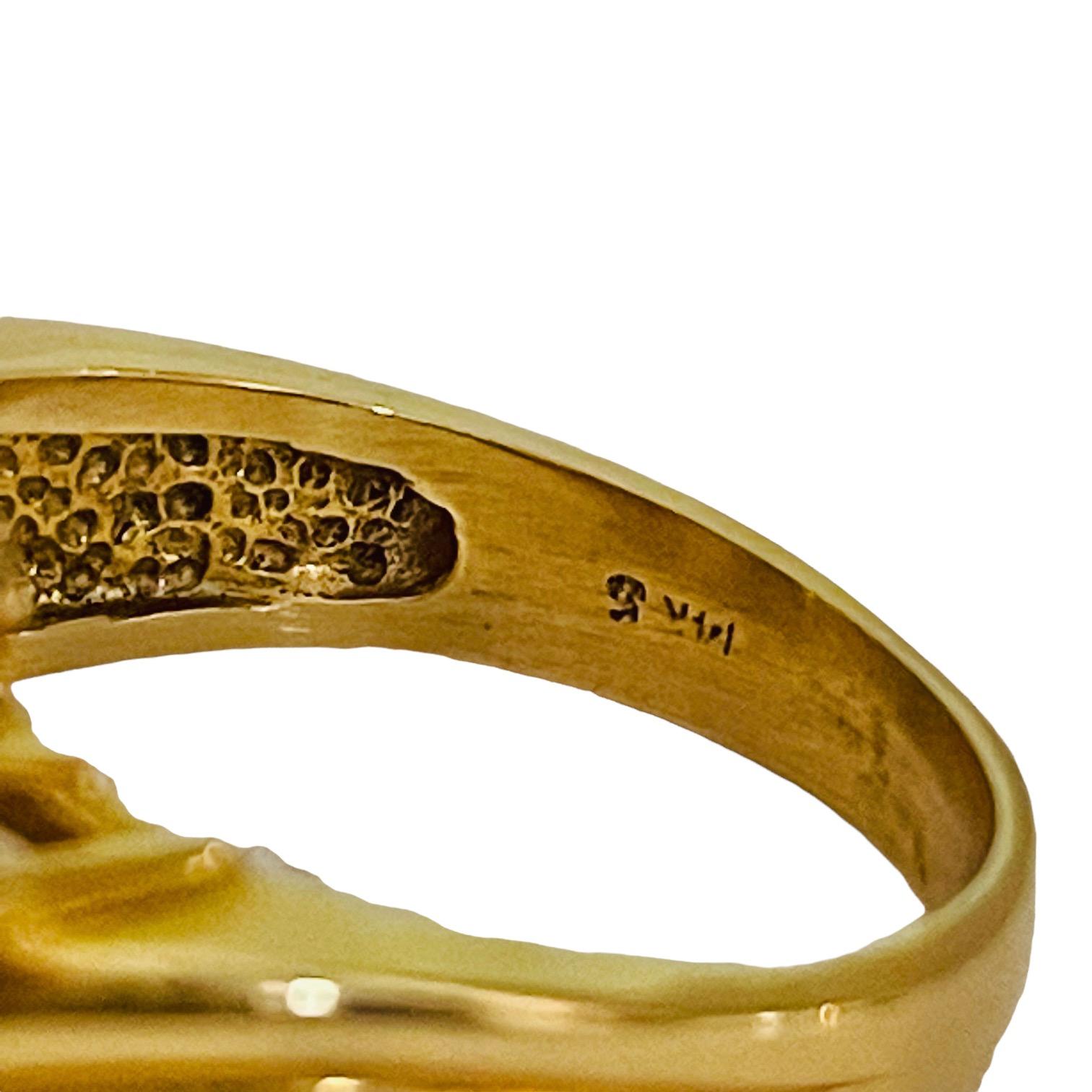 14K Yellow Gold Aquamarine And Diamond Ring with Appraisal 2