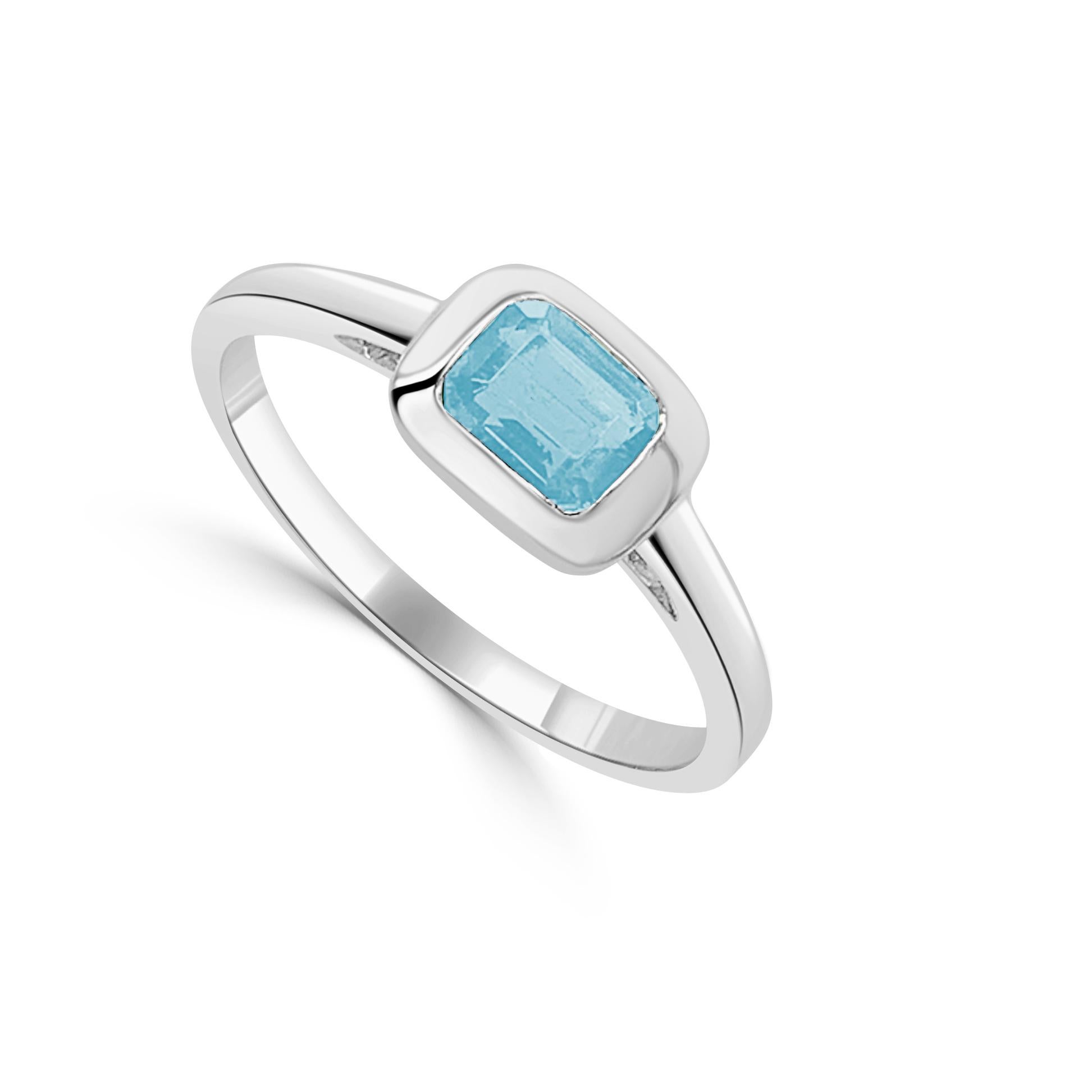 aquamarine ring gold