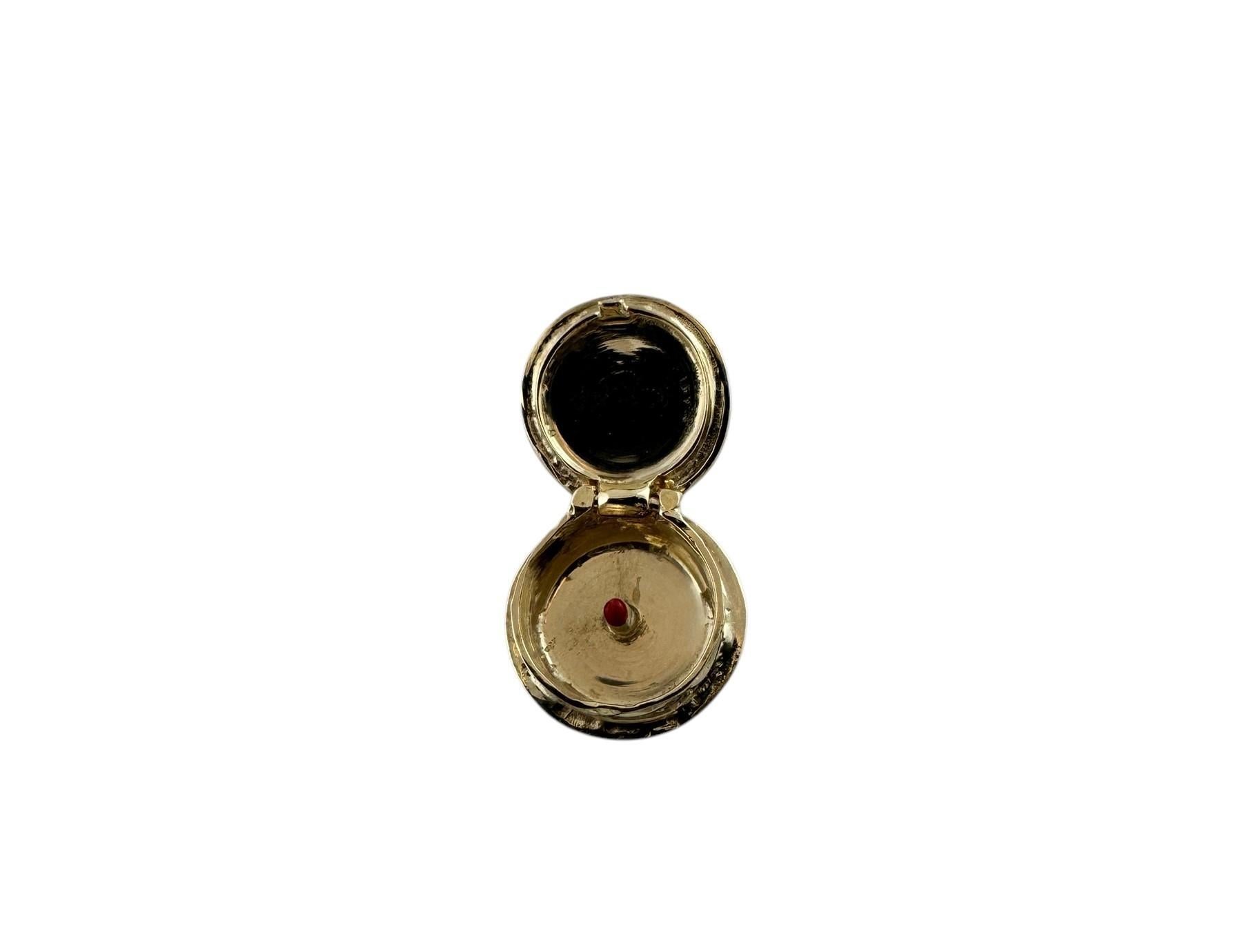 Breloque gâteau de anniversaire articulé en or jaune 14 carats avec bougie n° 19615 en vente 1