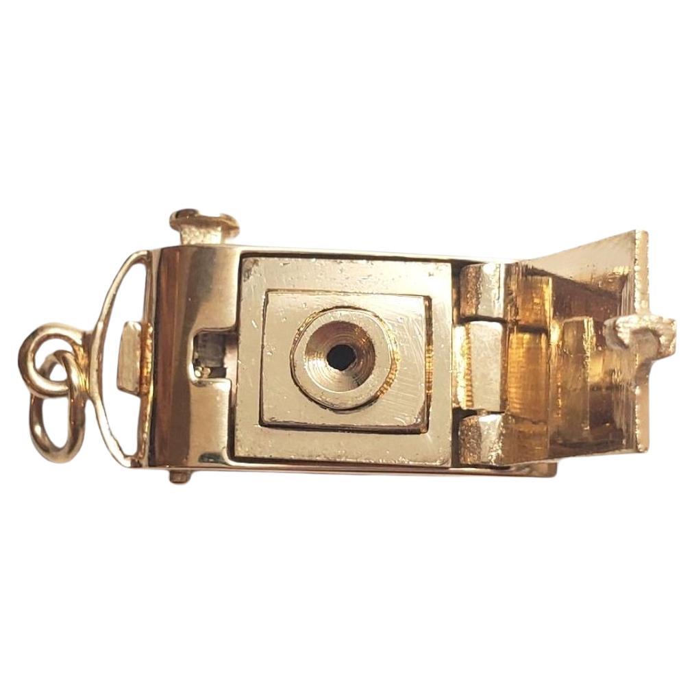 14K Yellow Gold Articulated Camera Charm #17609