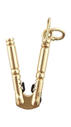 14K Yellow Gold Articulated Nutcracker Charm #16213