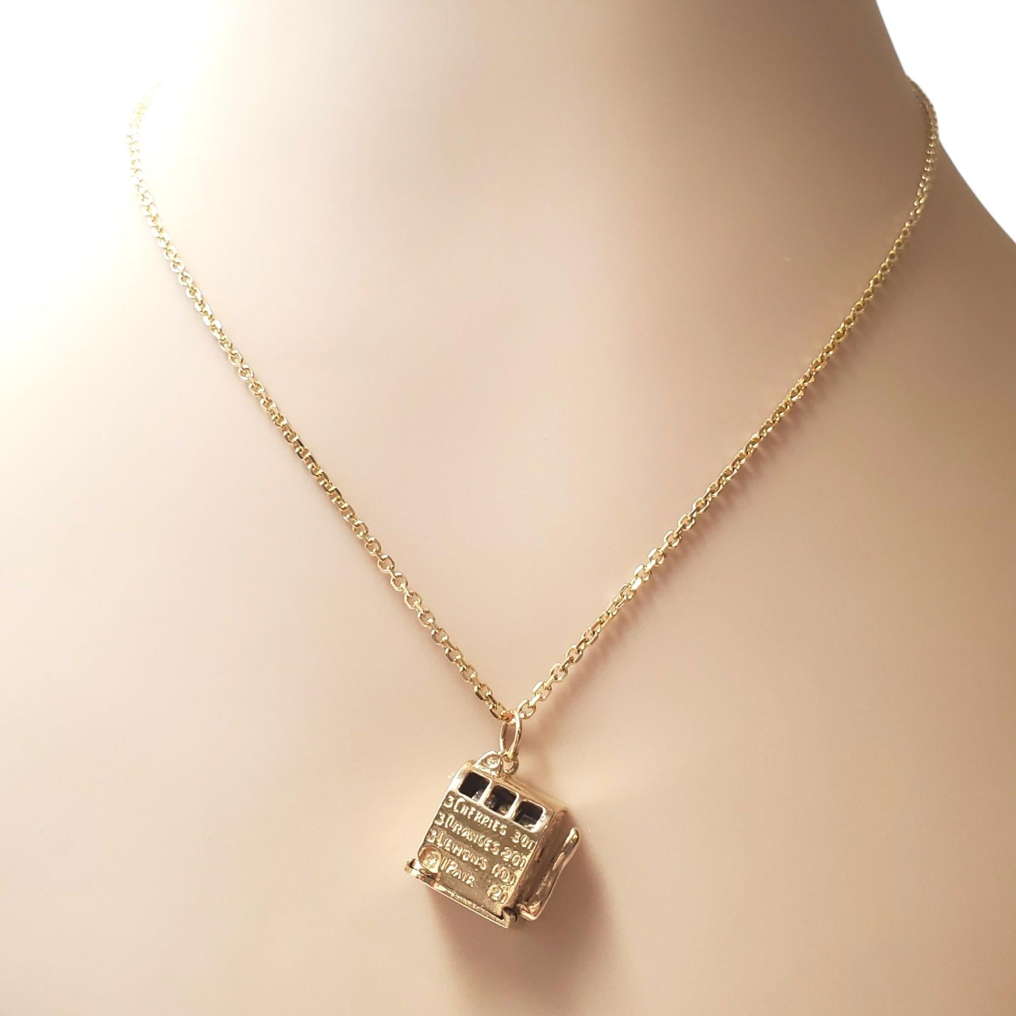 Breloque machine articulée en or jaune 14 carats n° 17607 en vente 3