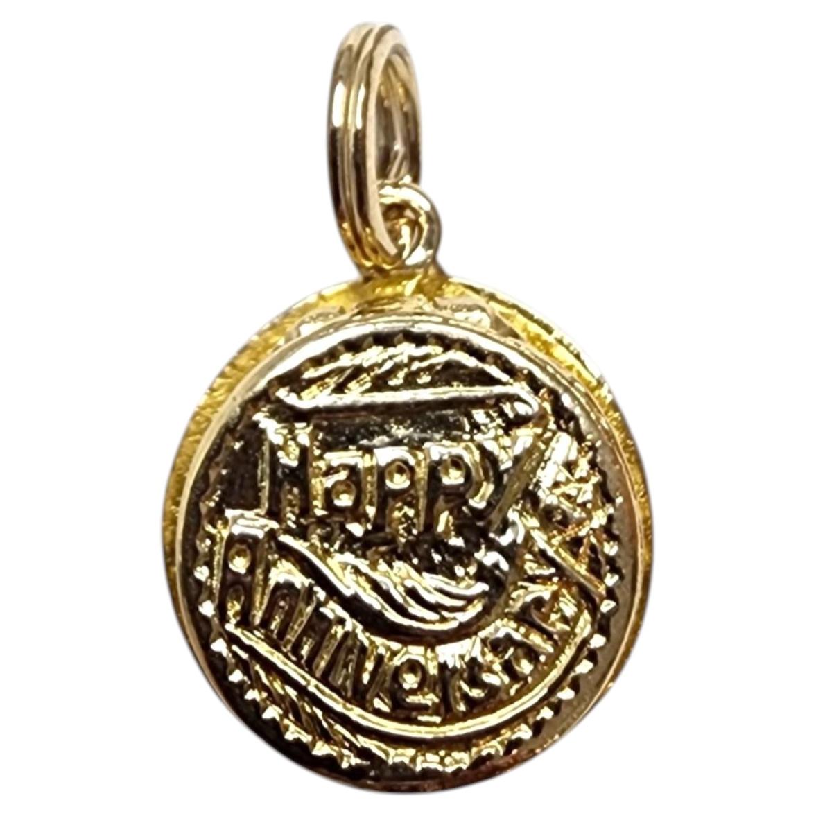 Colgante articulado «Tarta de aniversario» de oro amarillo de 14K, n.º 25525 en venta