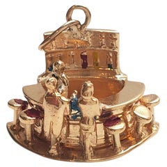 14K Yellow Gold Articulating Bartender/Bar Charm #17611