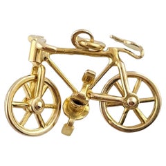 14K Yellow Gold Articulating Bicycle Charm #18183