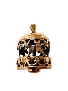 14K Yellow Gold Articulating Carousel Charm #25629
