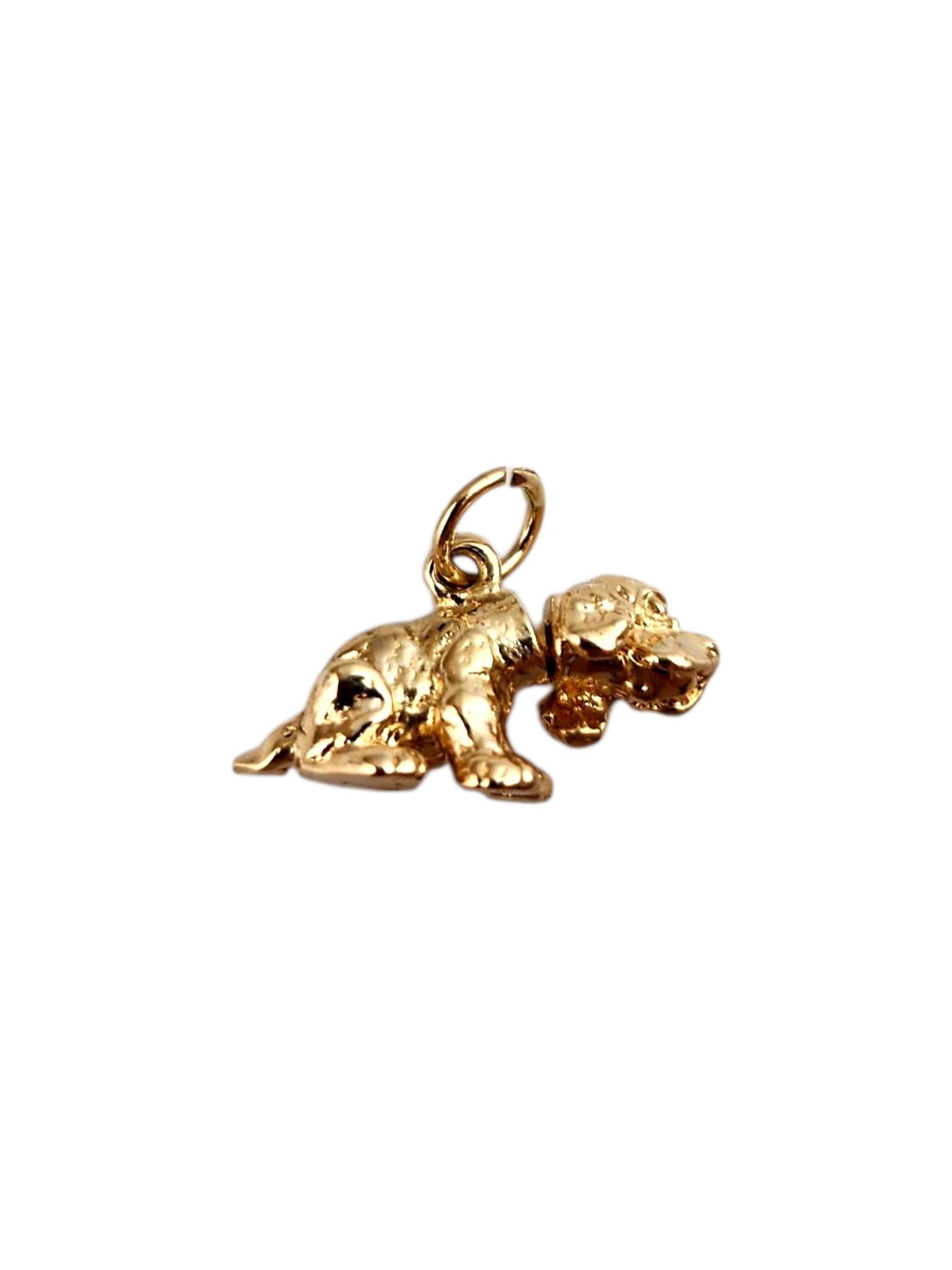 Breloque en or jaune 14K pour chien Cocker Spaniel #22004 Bon état - En vente à Washington Depot, CT