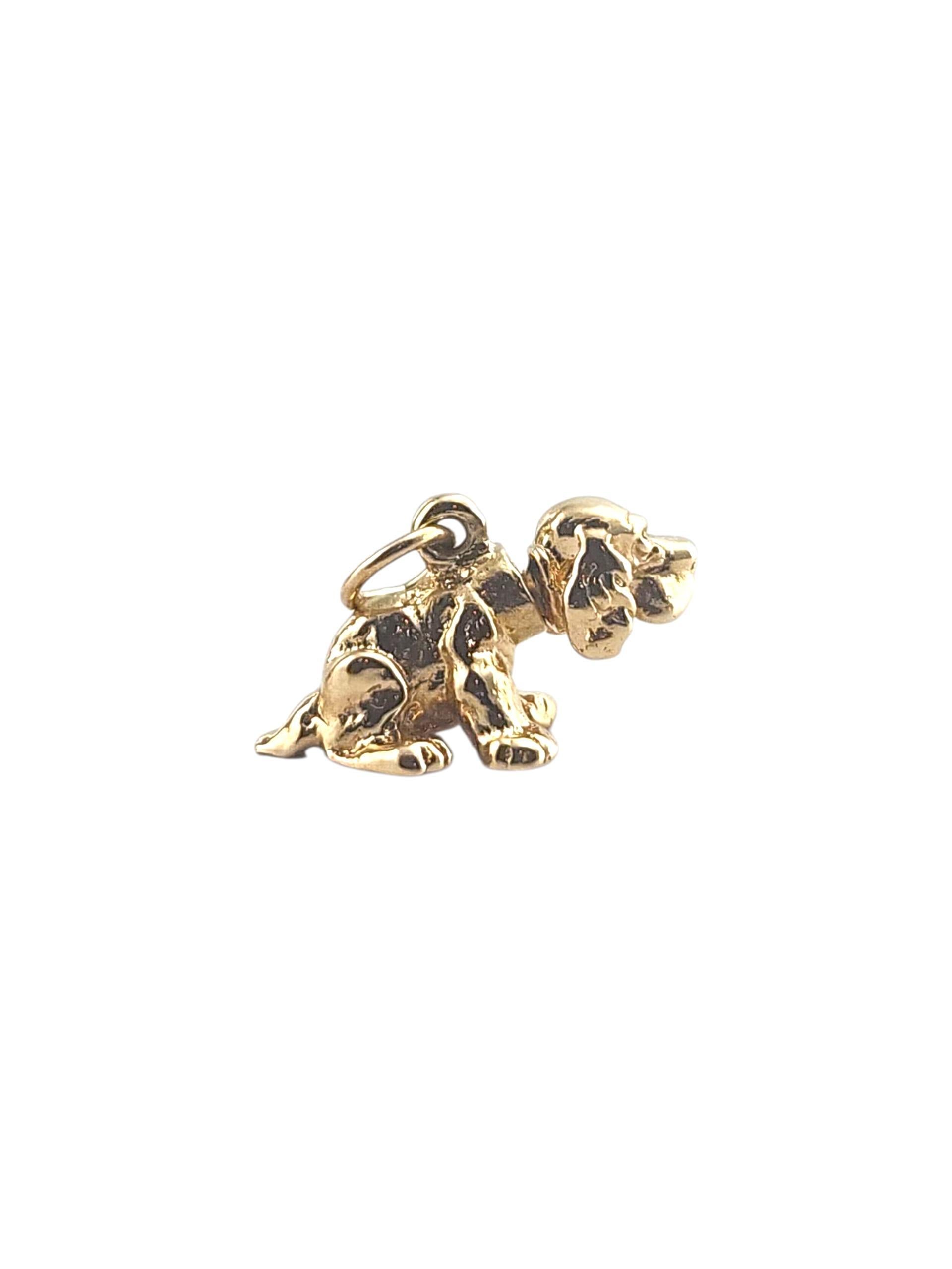 Breloque en or jaune 14K pour chien Cocker Spaniel #22004 en vente 1