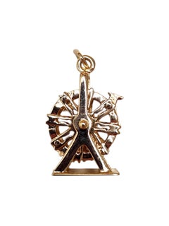 14K Yellow Gold Articulating Ferris Wheel Charm #25621