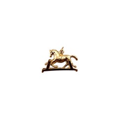 14K Yellow Gold Articulating Horse Charm #21987