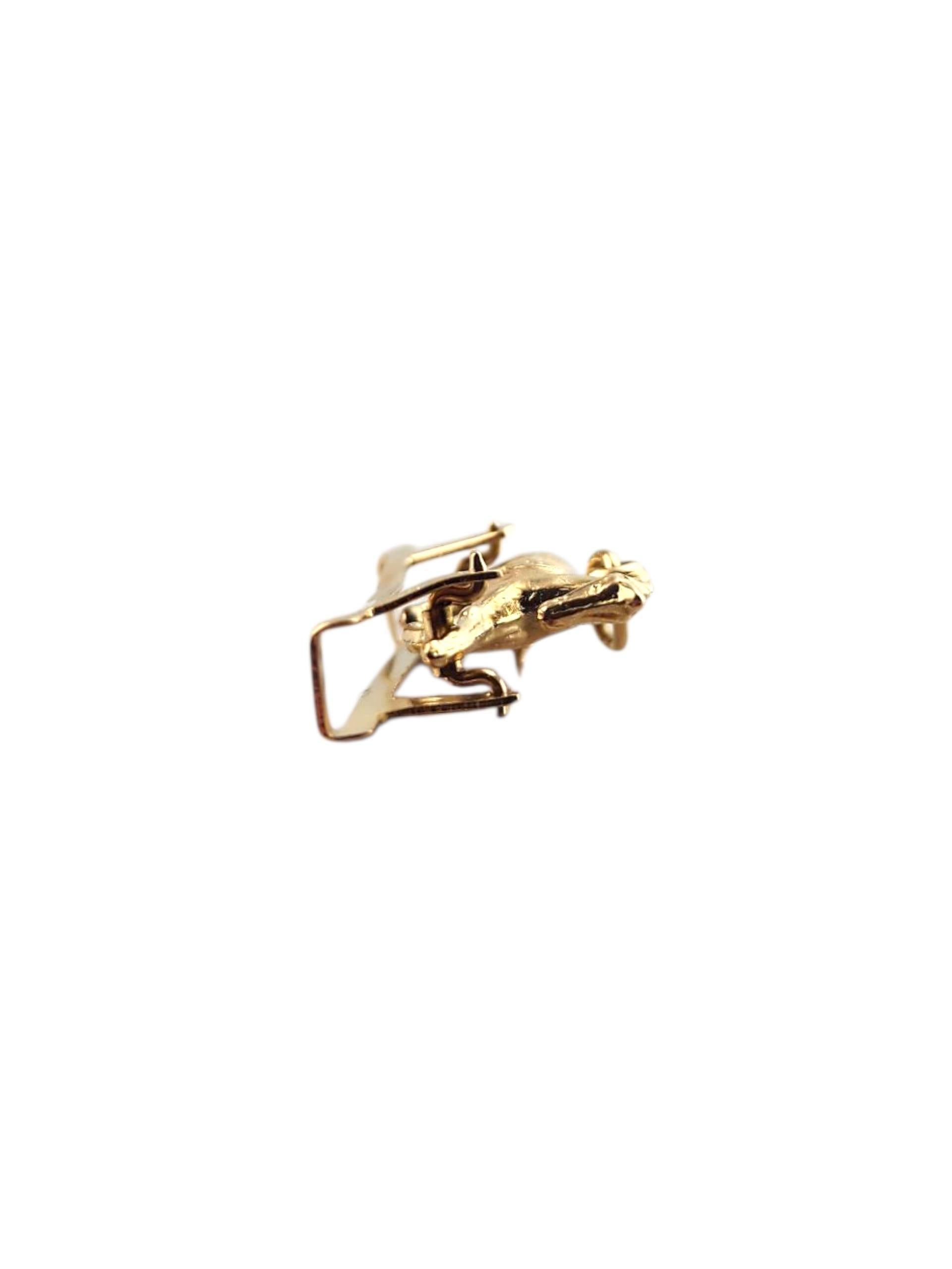 Donna Charm a forma di cavallo articolato in oro giallo 14K #21987 in vendita
