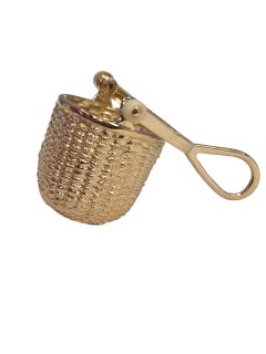 14K Yellow Gold Articulating Open Nantucket Basket Pendant #23892
