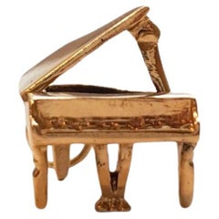 14K Yellow Gold Articulating Piano Charm #17805