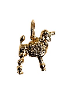 14K Yellow Gold Articulating Poodle Charm #25559