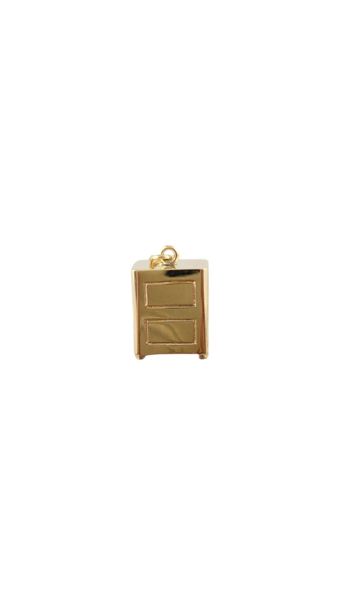 14K Yellow Gold Articulating Safe Charm #16790 For Sale 1