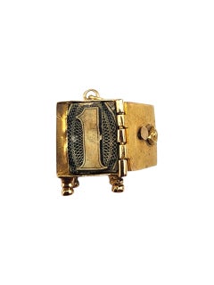 14K Gelbgold artikulierenden Safe Charme #22361