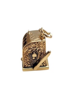 14K Yellow Gold Articulating Slot Machine Charm #25427