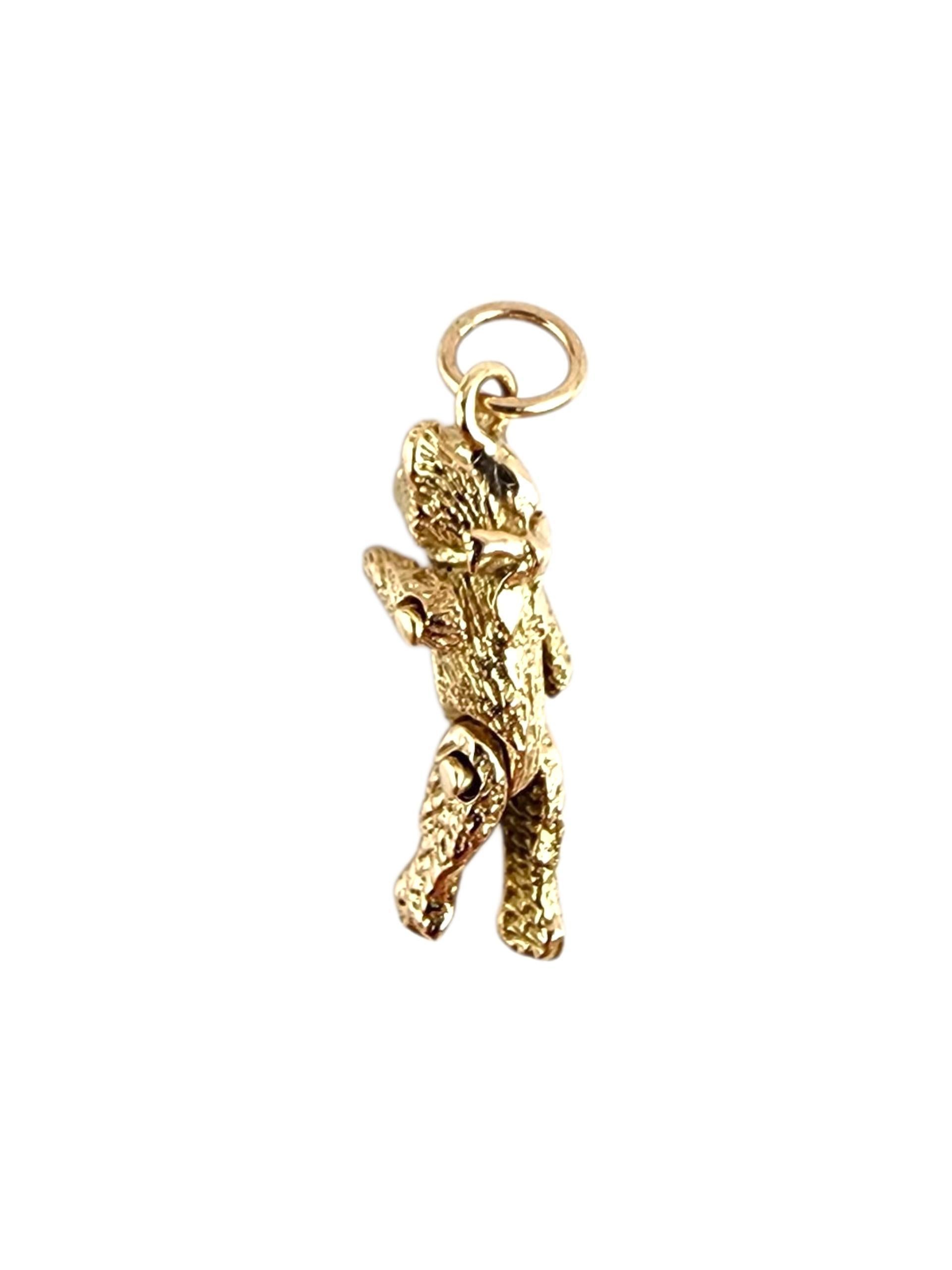 14K Yellow Gold Articulating Teddy Bear Charm -

This 14K yellow gold teddy bear charm is a sweet and charming symbol of warmth and affection. Crafted with smooth, polished details, it brings a touch of playful nostalgia to any bracelet or necklace.