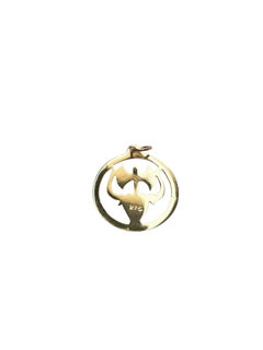 Charm en or jaune 14K avec The Axe et Taureau #25218