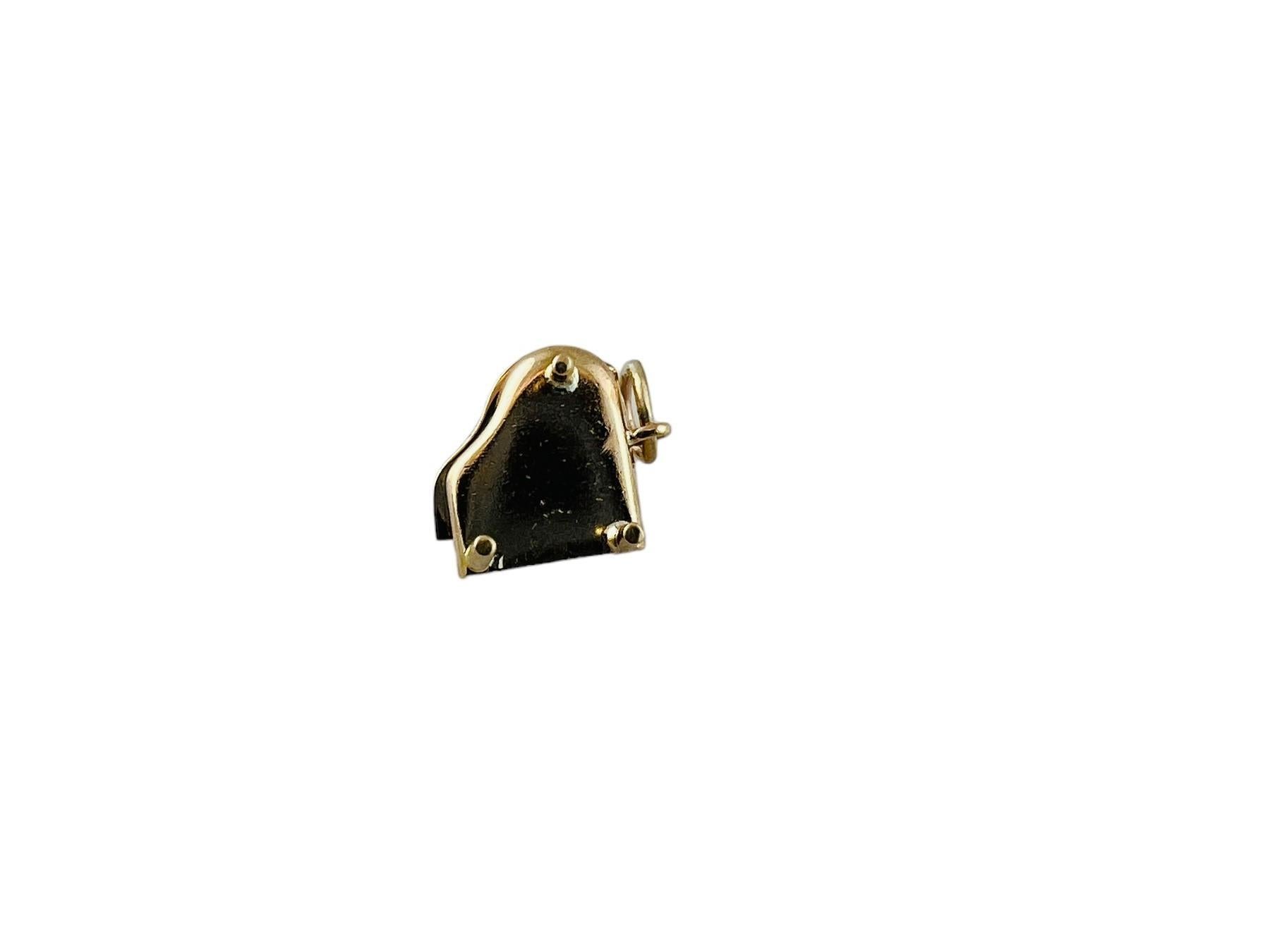 14K Yellow Gold Baby Grand Piano Charm Pendant #15613 For Sale 2