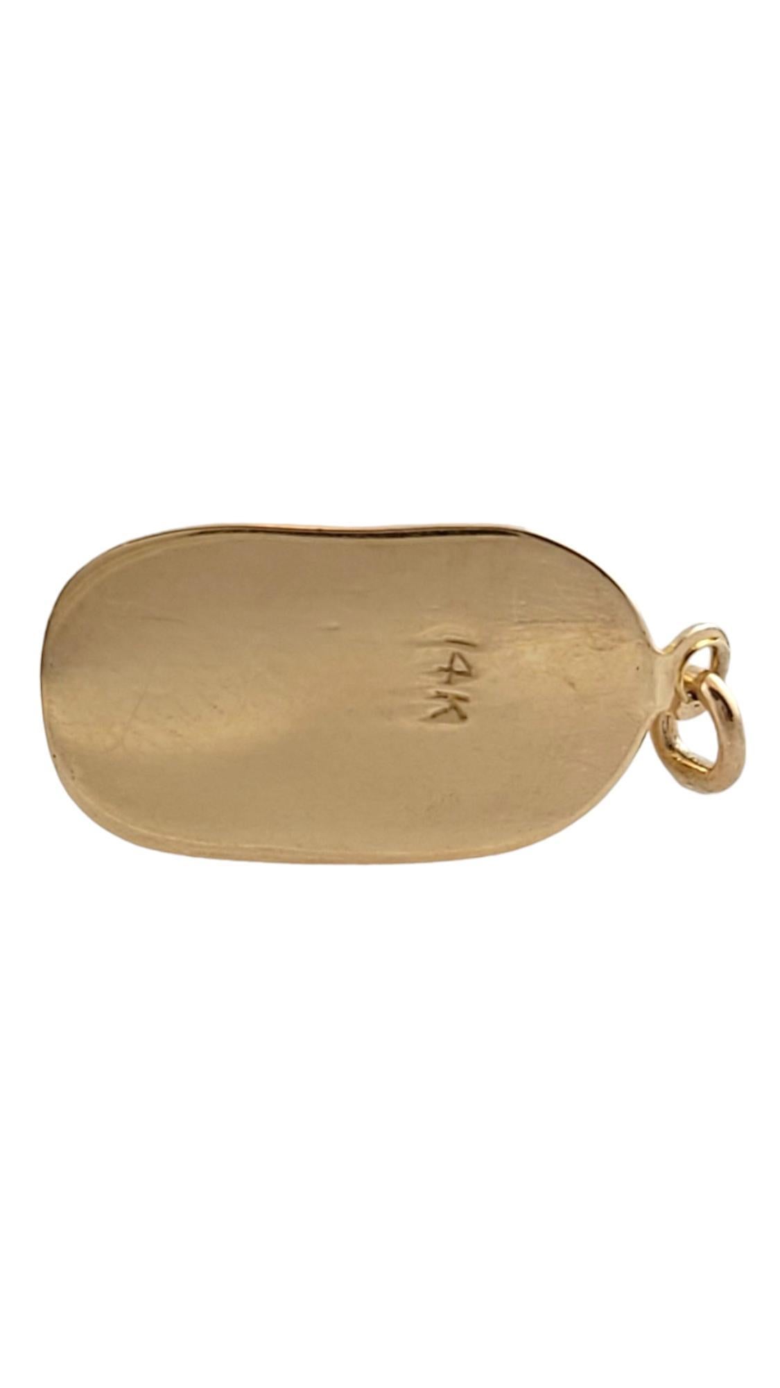 14K Yellow Gold Baby Shoe Charm #18184 2