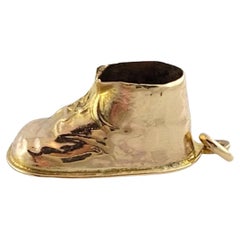 Vintage 14K Yellow Gold Baby Shoe Charm #18185