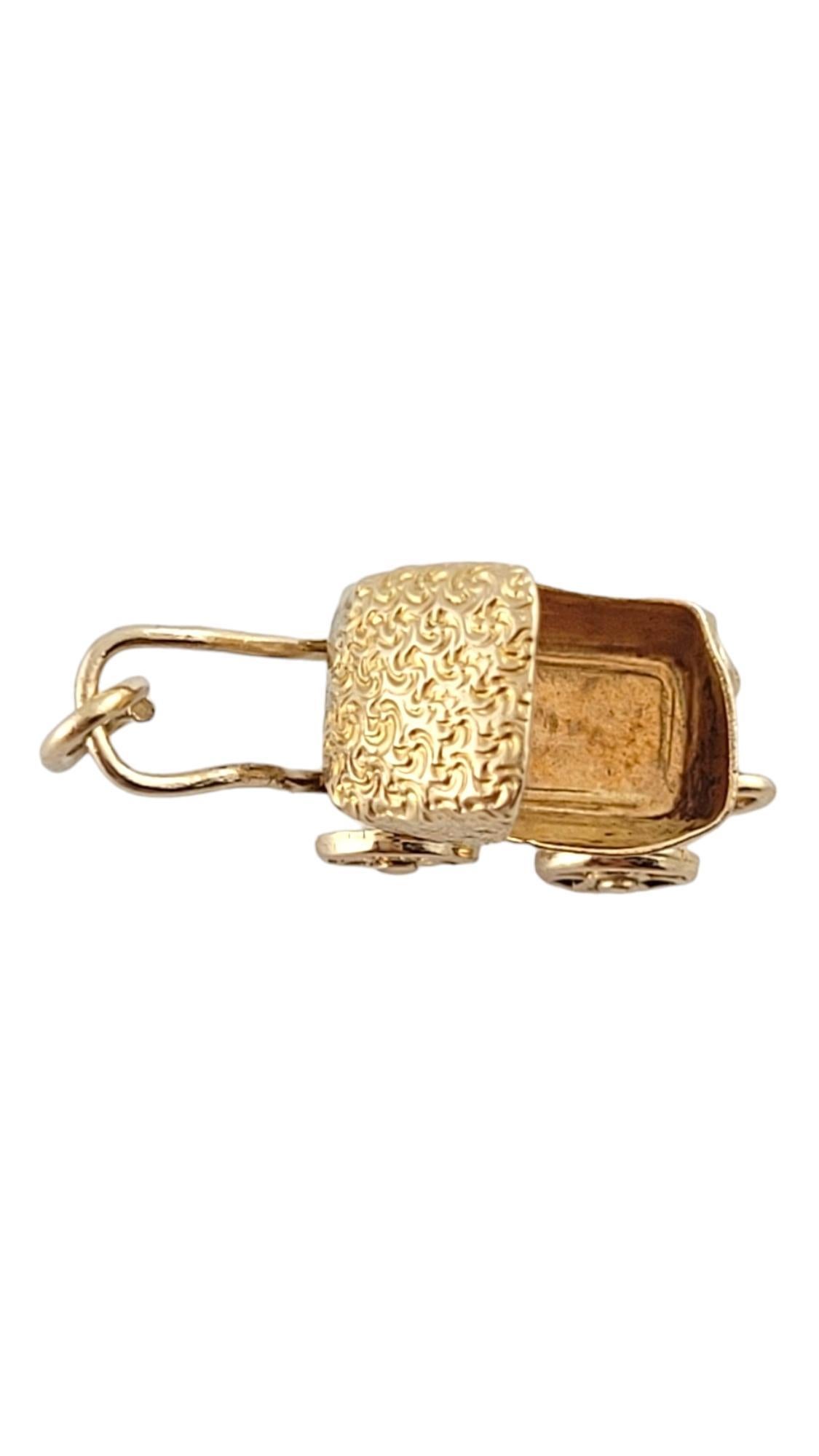 Women's 14K Yellow Gold Baby Stroller Charm #18182