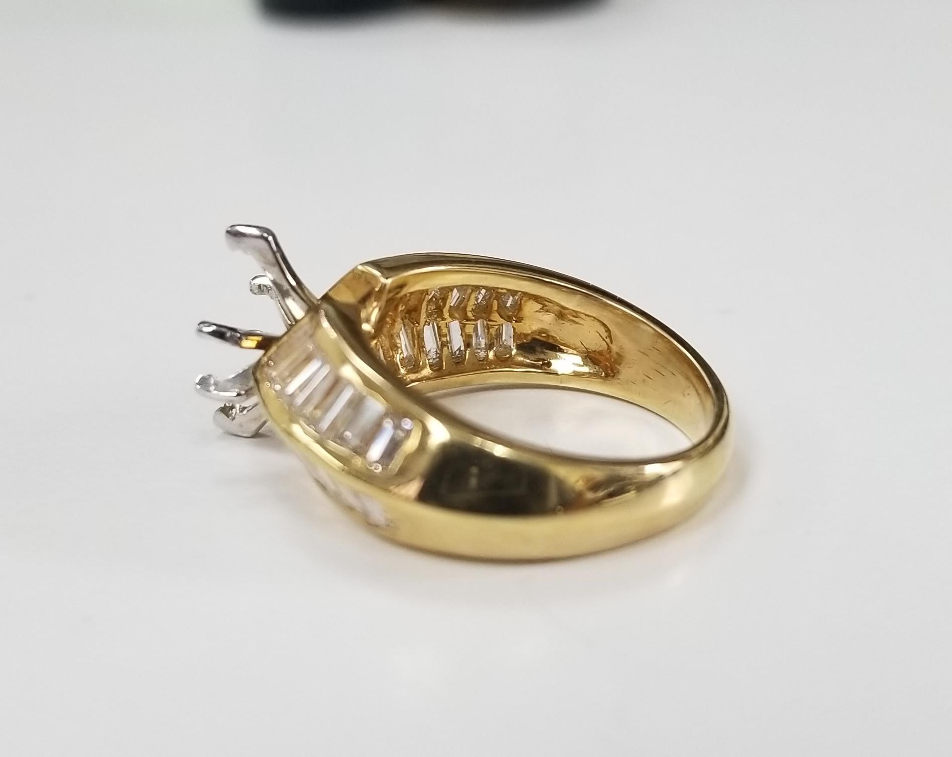 baguette channel ring