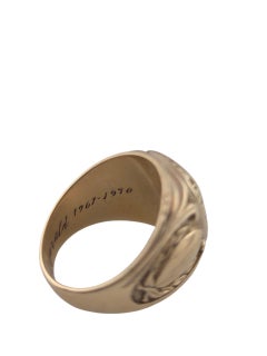 14K Yellow Gold Balfour NFL Referee Ring (1960s-1970s)  #23666