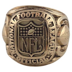 14K Yellow Gold Balfour NFL Referee Ring (1960s-1970s)  #23666