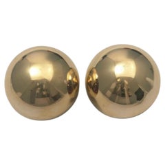 14K Gelbgold Kugel-Ohrstecker #25156