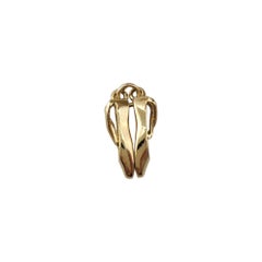 14K Yellow Gold Ballet Shoes Charm #17448