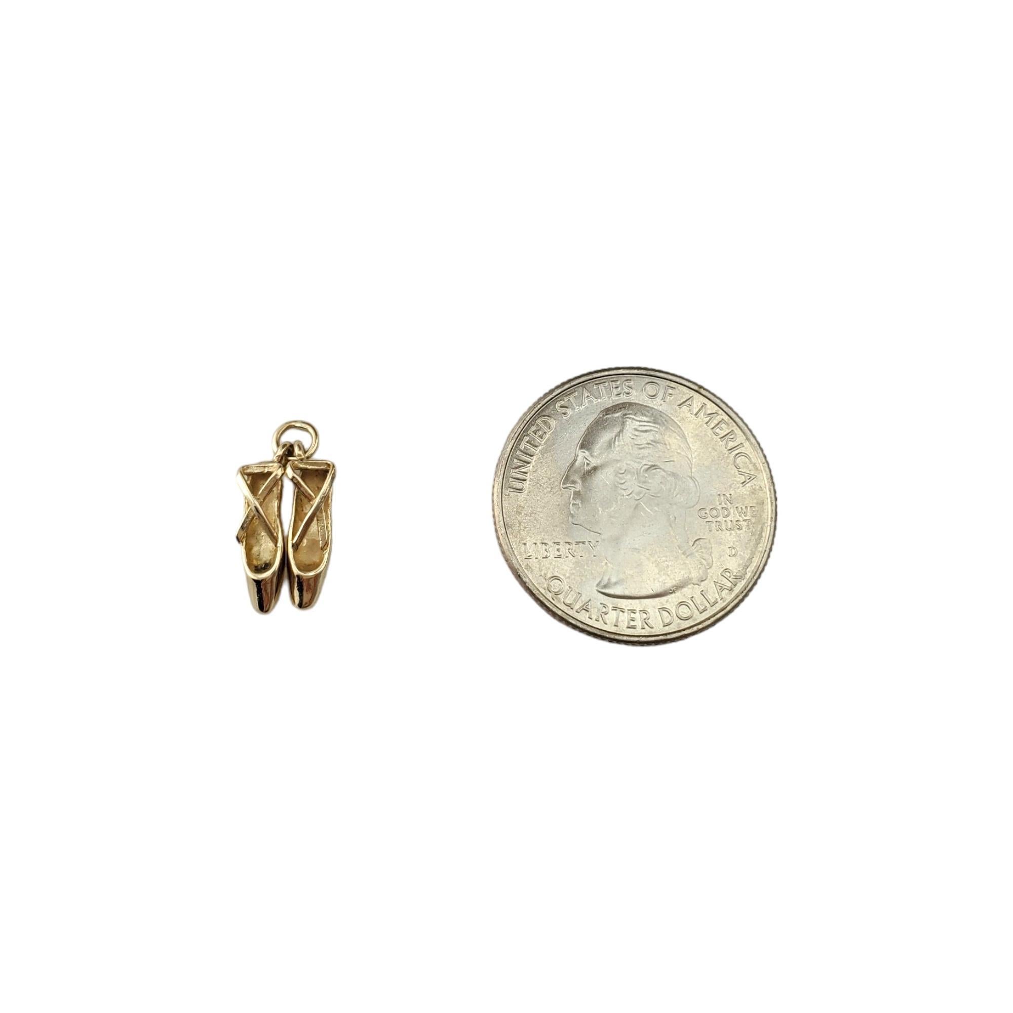 Women's 14K Yellow Gold Ballet Shoes Charm #17448