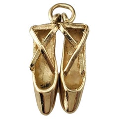 14K Yellow Gold Ballet Shoes Charm #17448