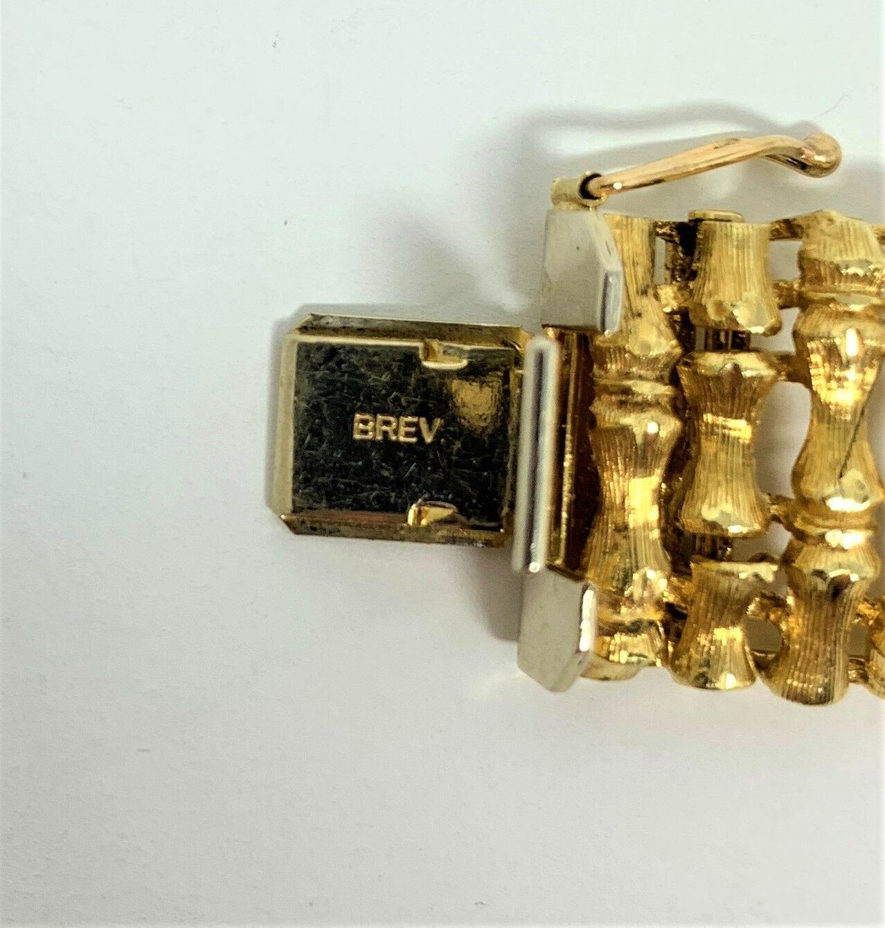 14 Karat Yellow Gold Bamboo Link UnoAErre Bracelet 3
