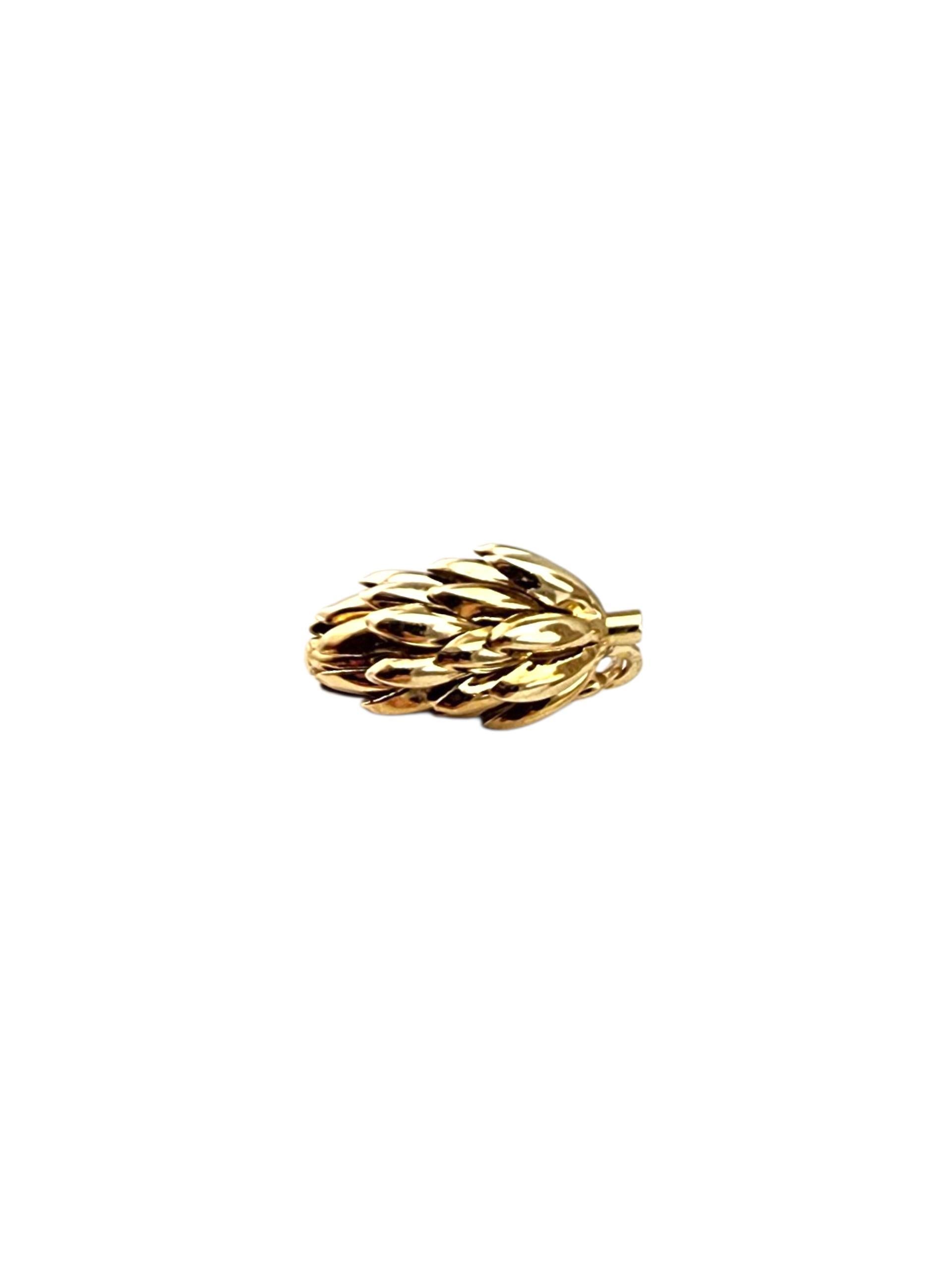 Charm a forma di mazzo di banane in oro giallo 14K #22357 in vendita 1