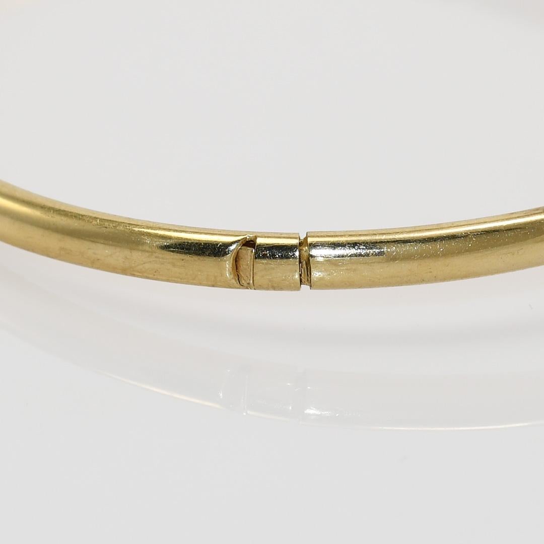 14k Yellow Gold Bangle 6.3gr For Sale 1