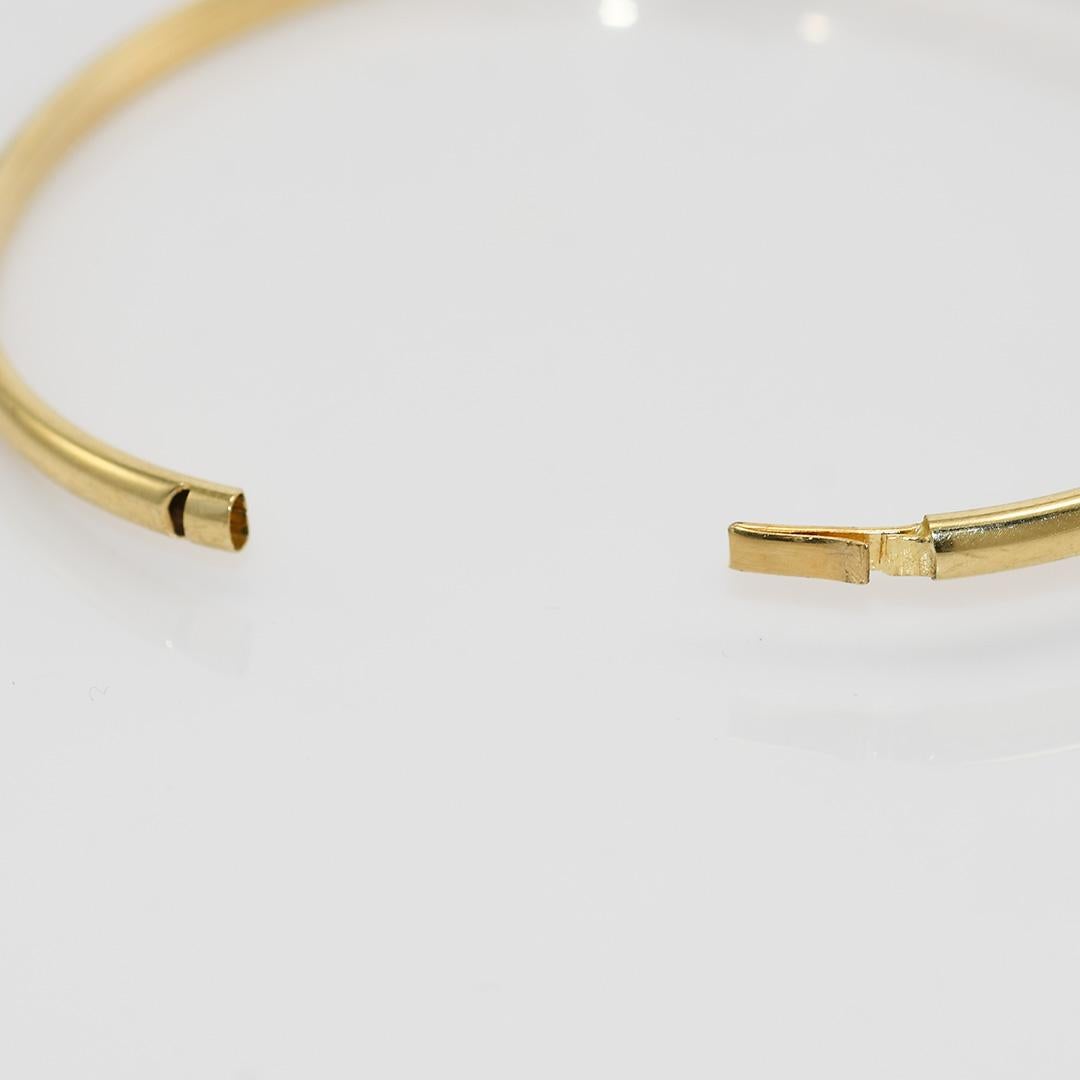 14k Yellow Gold Bangle 6.3gr For Sale 2