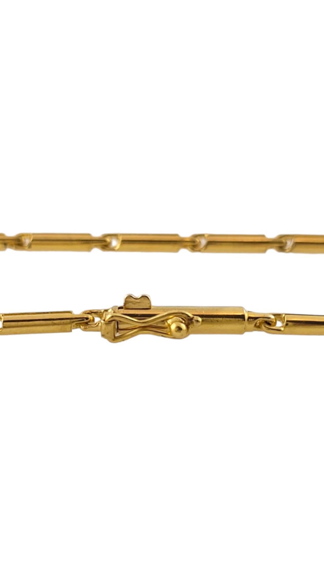 14K Gelbgold Bar-Gliederarmband #17374 im Zustand „Gut“ in Washington Depot, CT