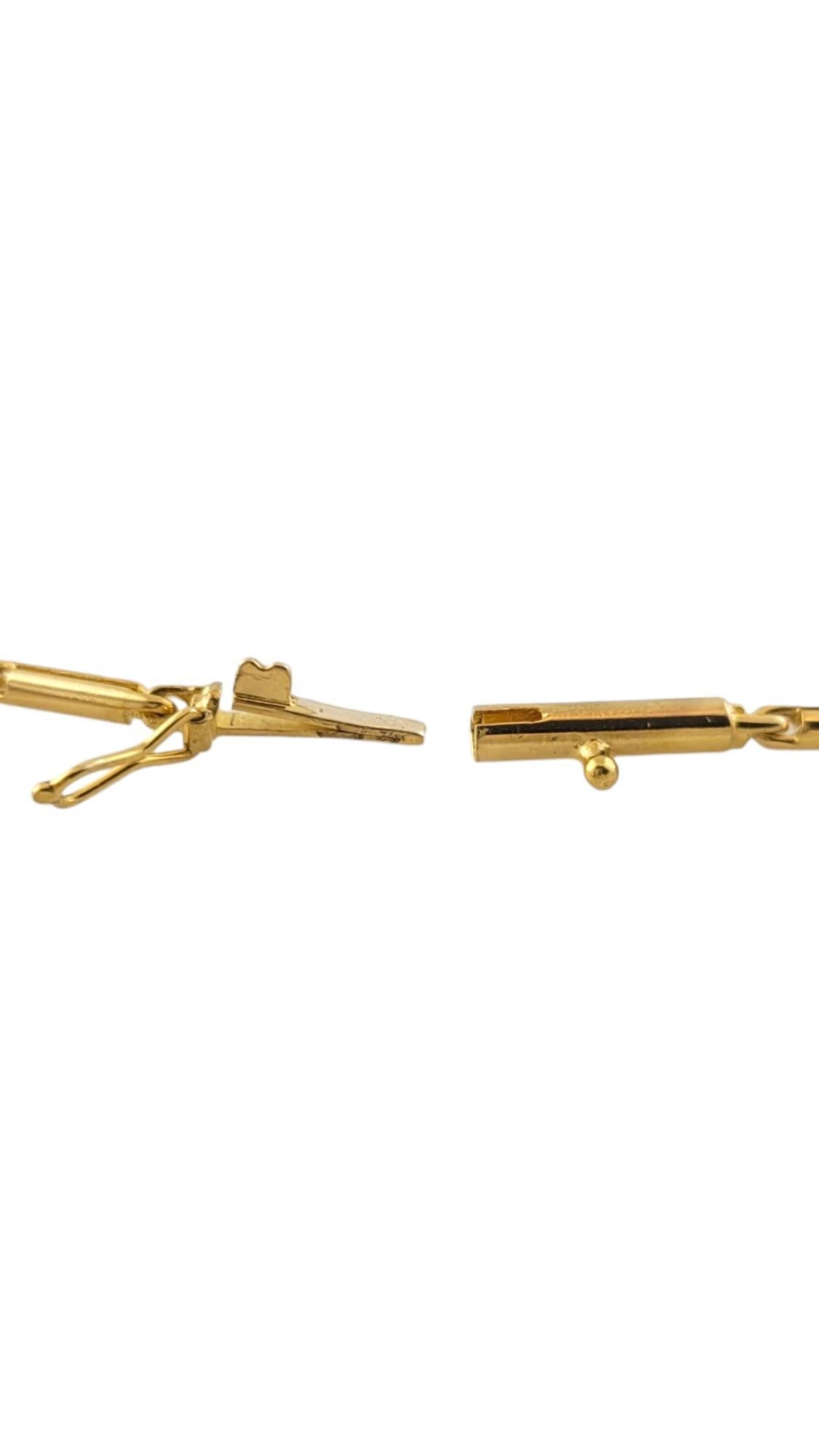 Women's 14K Yellow Gold Bar Link Bracelet #17374 For Sale